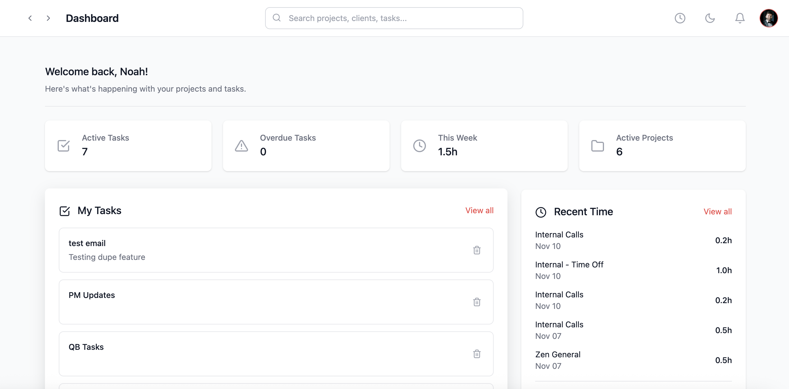 Custom project management software with task tracking